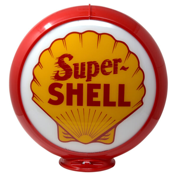 Globe "Super Shell" pour Pompe à Essence (Déco Vintage, Verre)