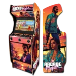 Borne d'Arcade MIAMI 24 – L'Atmosphère Rétro-Futuriste en Haute Définition